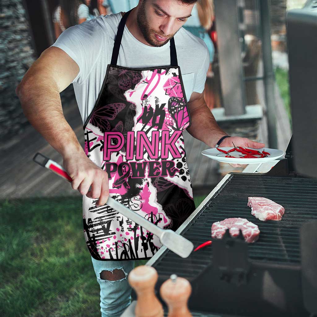 Pink Power Graffiti Apron Breast Cancer Awareness - Wonder Print Shop