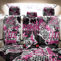 Pink Power Graffiti Back Car Seat Cover Breast Cancer Awareness - Wonder Print Shop