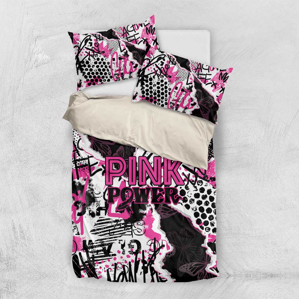 Pink Power Graffiti Bedding Set Breast Cancer Awareness - Wonder Print Shop