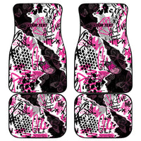 Pink Power Graffiti Car Mats Breast Cancer Awareness - Wonder Print Shop