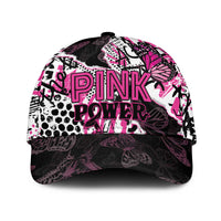 Pink Power Graffiti Classic Cap Breast Cancer Awareness - Wonder Print Shop