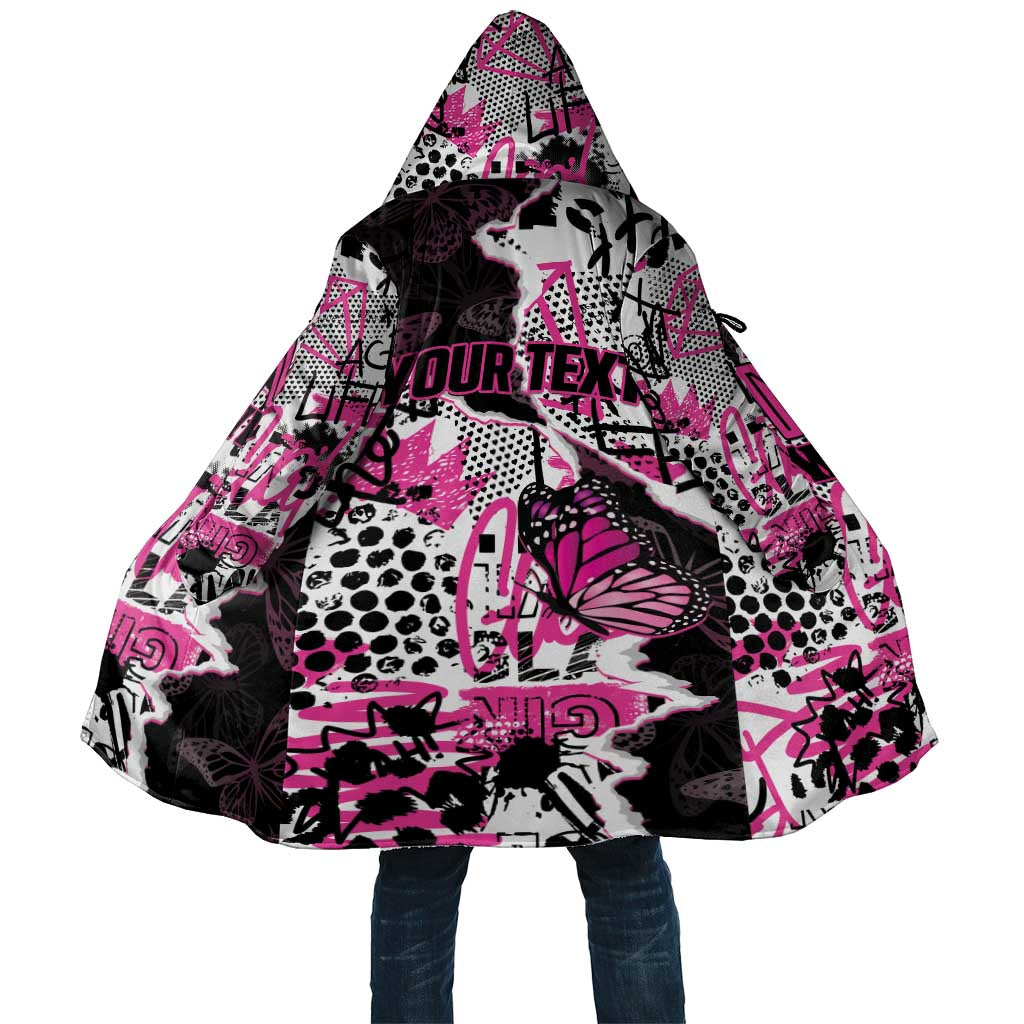 Personalized Pink Power Graffiti Cloak Breast Cancer Awareness - Wonder Print Shop