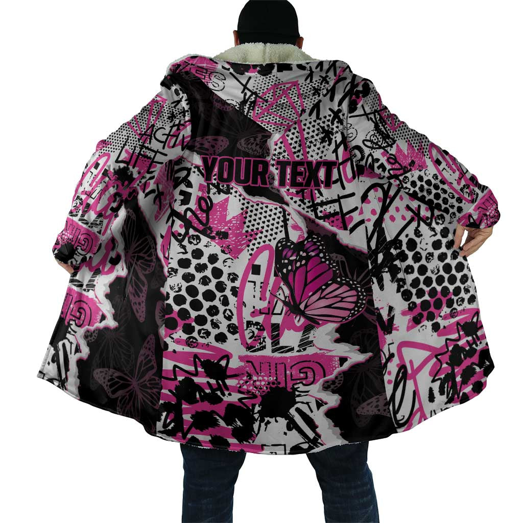 Personalized Pink Power Graffiti Cloak Breast Cancer Awareness - Wonder Print Shop