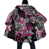 Personalized Pink Power Graffiti Cloak Breast Cancer Awareness - Wonder Print Shop