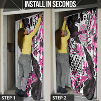 Pink Power Graffiti Door Cover Breast Cancer Awareness - Wonder Print Shop