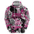 Personalized Pink Power Graffiti Hoodie Breast Cancer Awareness - Wonder Print Shop