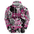 Personalized Pink Power Graffiti Hoodie Breast Cancer Awareness - Wonder Print Shop