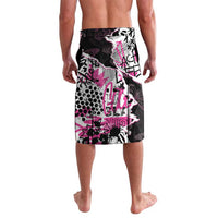 Personalized Pink Power Graffiti Lavalava Breast Cancer Awareness - Wonder Print Shop