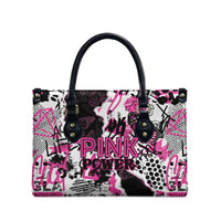 Pink Power Graffiti Leather Bag Breast Cancer Awareness - Wonder Print Shop