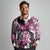 Personalized Pink Power Graffiti Long Sleeve Polo Shirt Breast Cancer Awareness - Wonder Print Shop
