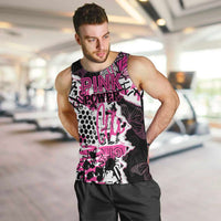 Personalized Pink Power Graffiti Men Tank Top Breast Cancer Awareness - Wonder Print Shop