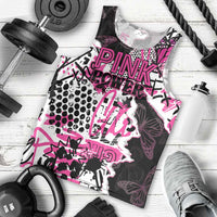 Personalized Pink Power Graffiti Men Tank Top Breast Cancer Awareness - Wonder Print Shop