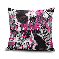 Pink Power Graffiti Pillow Cover Breast Cancer Awareness - Wonder Print Shop