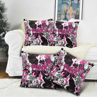 Pink Power Graffiti Pillow Cover Breast Cancer Awareness - Wonder Print Shop