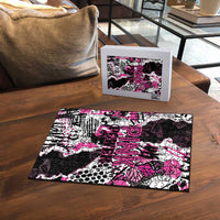 Pink Power Graffiti Puzzle Breast Cancer Awareness - Wonder Print Shop