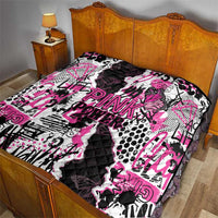 Pink Power Graffiti Quilt Breast Cancer Awareness - Wonder Print Shop