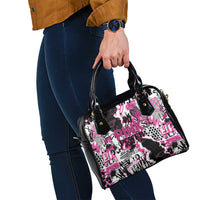 Pink Power Graffiti Shoulder Handbag Breast Cancer Awareness - Wonder Print Shop