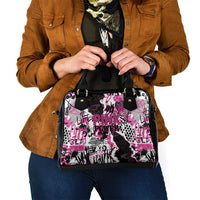 Pink Power Graffiti Shoulder Handbag Breast Cancer Awareness - Wonder Print Shop