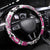 Pink Power Graffiti Steering Wheel Cover Breast Cancer Awareness - Wonder Print Shop