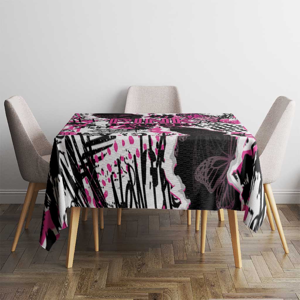 Pink Power Graffiti Tablecloth Breast Cancer Awareness - Wonder Print Shop