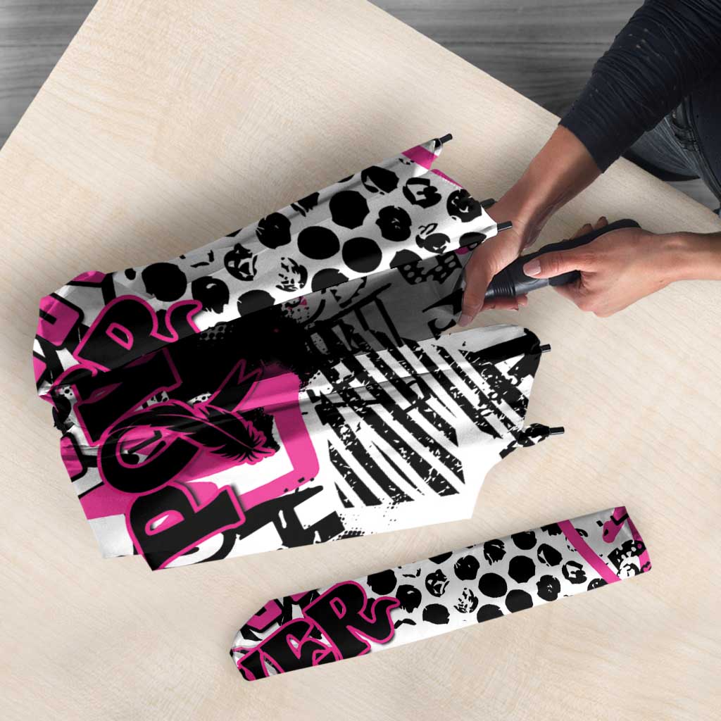 Pink Power Graffiti Umbrella Breast Cancer Awareness - Wonder Print Shop
