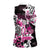 Personalized Pink Power Graffiti Women Sleeveless Polo Shirt Breast Cancer Awareness - Wonder Print Shop