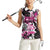 Personalized Pink Power Graffiti Women Sleeveless Polo Shirt Breast Cancer Awareness - Wonder Print Shop