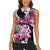 Personalized Pink Power Graffiti Women Sleeveless Polo Shirt Breast Cancer Awareness - Wonder Print Shop