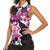Personalized Pink Power Graffiti Women Sleeveless Polo Shirt Breast Cancer Awareness - Wonder Print Shop