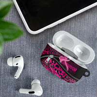Pink Ribbon Animals Skin African Mixed AirPods Case Zipper Stylized - Wonder Print Shop