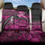 Pink Ribbon Animals Skin African Mixed Back Car Seat Cover Zipper Stylized - Wonder Print Shop