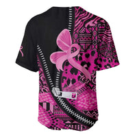 Pink Ribbon Animals Skin African Mixed Baseball Jersey Zipper Stylized - Wonder Print Shop