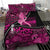 Pink Ribbon Animals Skin African Mixed Bedding Set Zipper Stylized - Wonder Print Shop