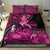 Pink Ribbon Animals Skin African Mixed Bedding Set Zipper Stylized - Wonder Print Shop