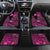 Pink Ribbon Animals Skin African Mixed Car Mats Zipper Stylized - Wonder Print Shop