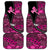 Pink Ribbon Animals Skin African Mixed Car Mats Zipper Stylized - Wonder Print Shop