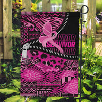 Pink Ribbon Animals Skin African Mixed Garden Flag Zipper Stylized - Wonder Print Shop