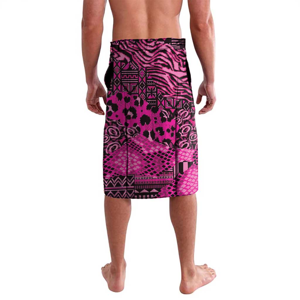 Pink Ribbon Animals Skin African Mixed Lavalava Zipper Stylized - Wonder Print Shop