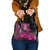 Pink Ribbon Animals Skin African Mixed Shoulder Handbag Zipper Stylized - Wonder Print Shop