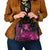 Pink Ribbon Animals Skin African Mixed Shoulder Handbag Zipper Stylized - Wonder Print Shop