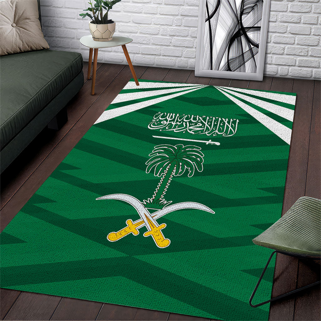 Saudi Arabia Area Rug Happy National Day