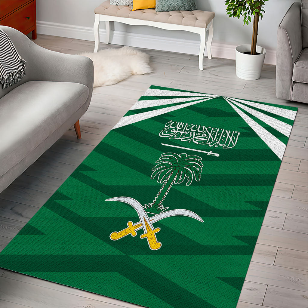 Saudi Arabia Area Rug Happy National Day