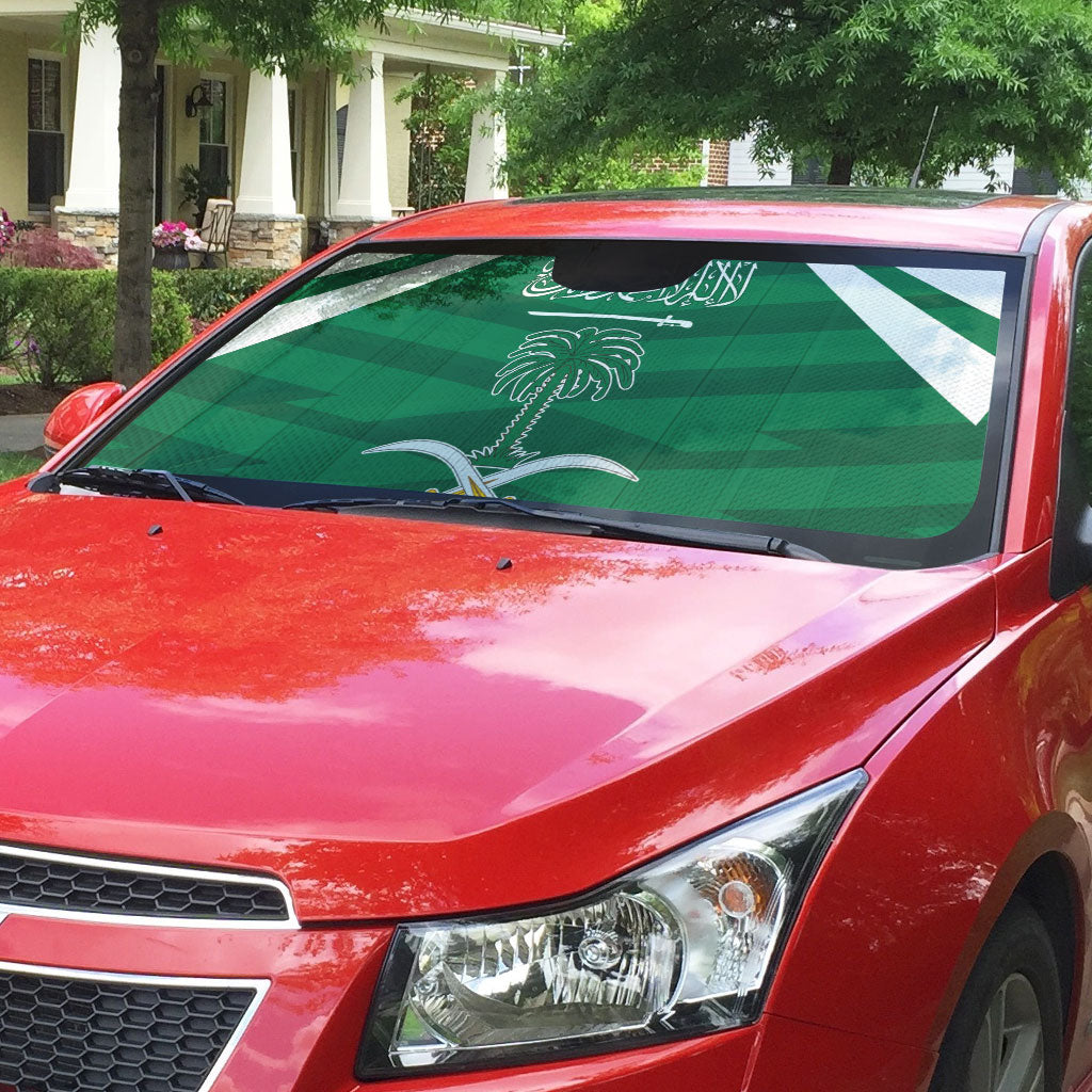 Saudi Arabia Auto Sun Shade Happy National Day