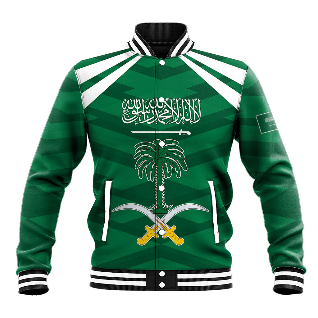 Personalized Saudi Arabia Baseball Jacket Happy National Day
