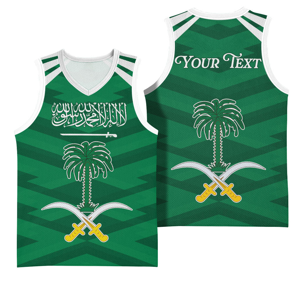 Personalized Saudi Arabia Basketball Jersey Happy National Day