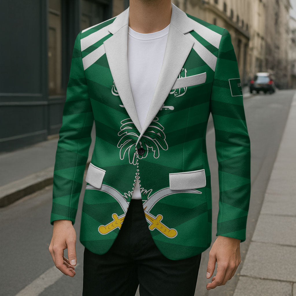 Personalized Saudi Arabia Blazer Happy National Day