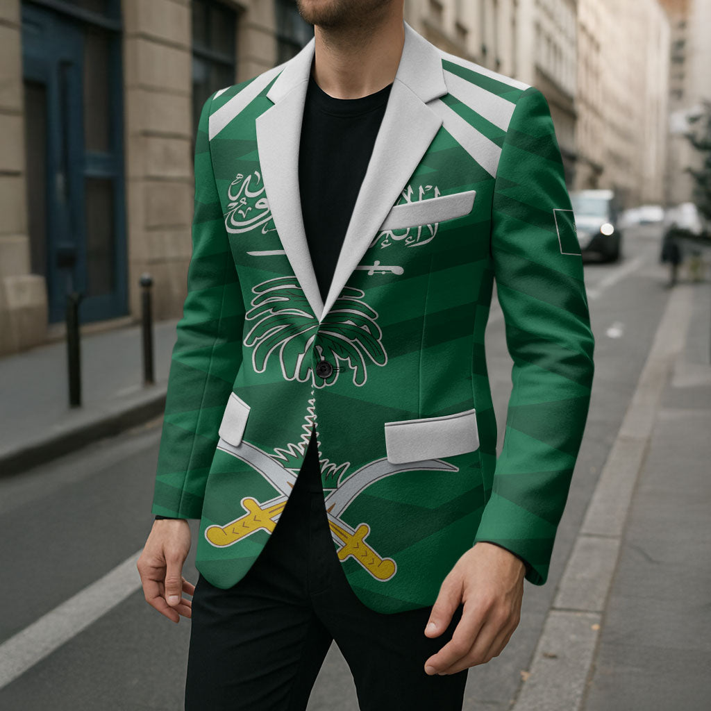 Personalized Saudi Arabia Blazer Happy National Day