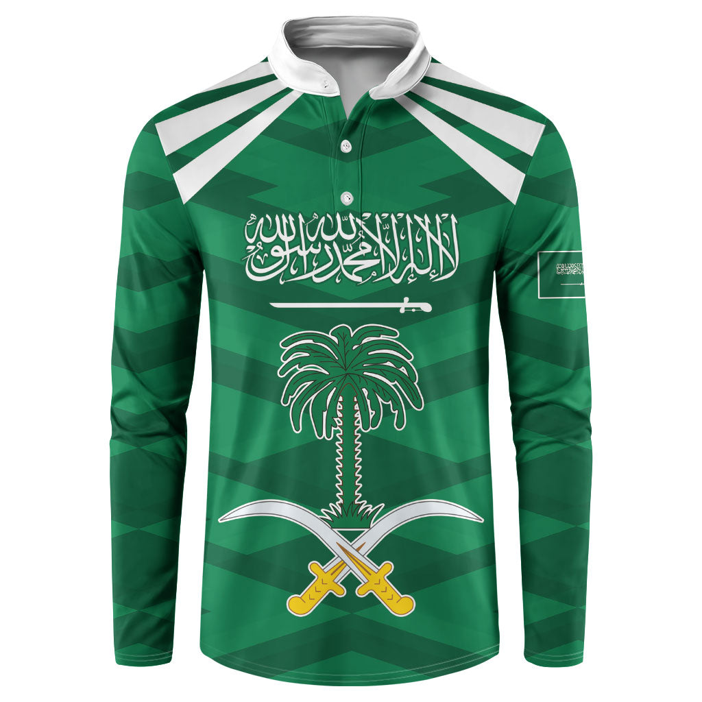Personalized Saudi Arabia Button Sweatshirt Happy National Day