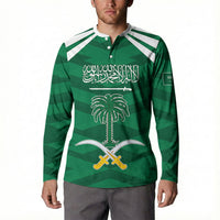 Personalized Saudi Arabia Button Sweatshirt Happy National Day