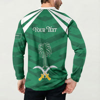 Personalized Saudi Arabia Button Sweatshirt Happy National Day